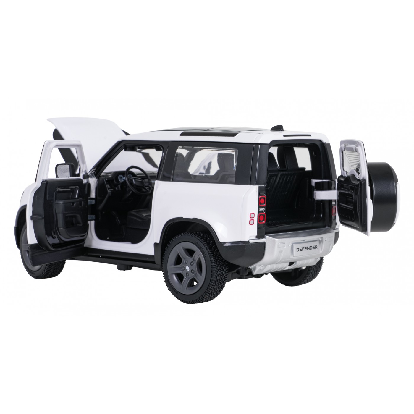 Metal Car 1:24 Land Rover Defender 90 White RASTAR