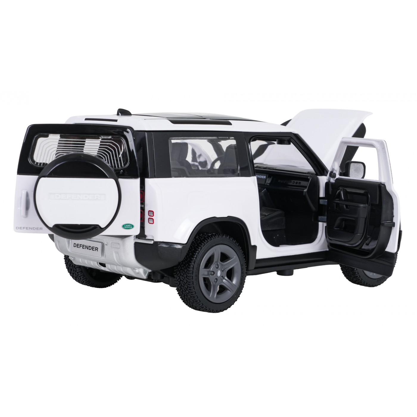 Metal Car 1:24 Land Rover Defender 90 White RASTAR