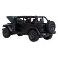 Metal Car 1:32 Jeep Wrangler Rubicon Black RASTAR