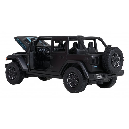 Metal Car 1:32 Jeep Wrangler Rubicon Black RASTAR