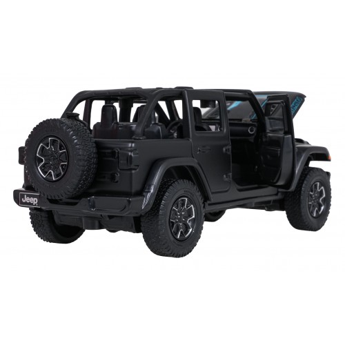 Metal Car 1:32 Jeep Wrangler Rubicon Black RASTAR