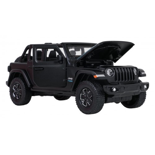 Metal Car 1:32 Jeep Wrangler Rubicon Black RASTAR