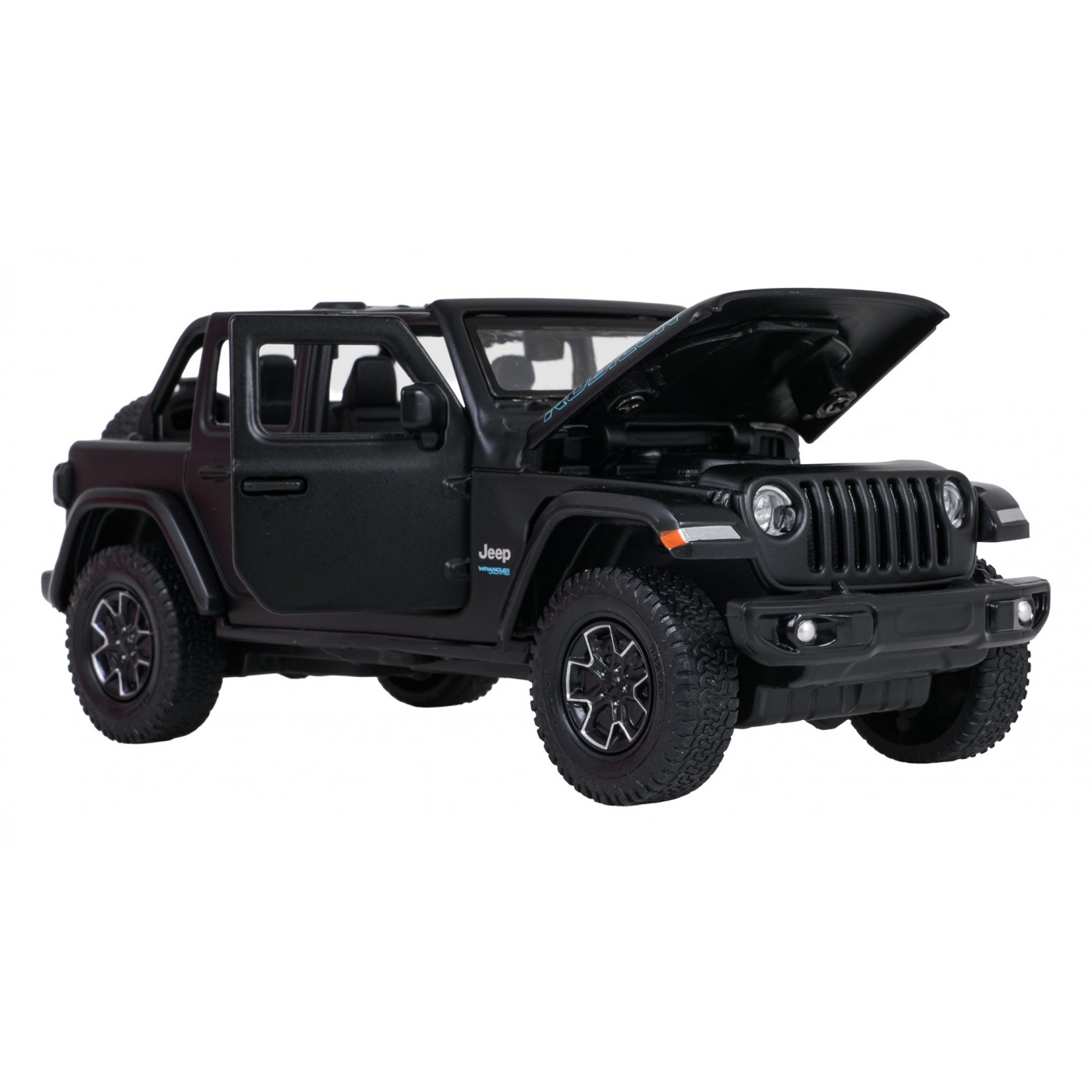 Metal Car 1:32 Jeep Wrangler Rubicon Black RASTAR