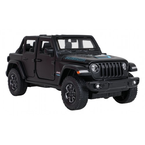 Metal Car 1:32 Jeep Wrangler Rubicon Black RASTAR