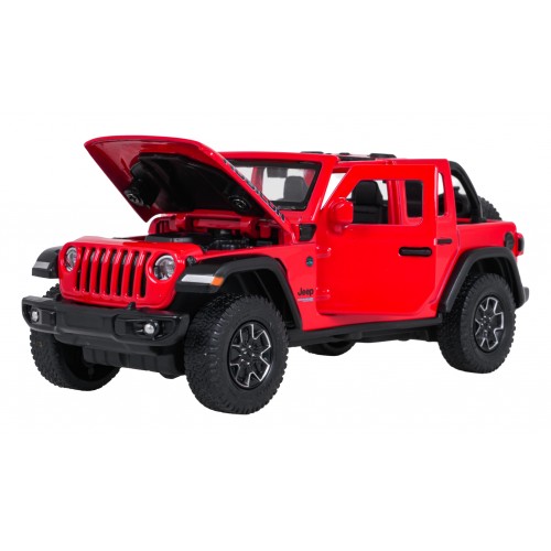 Metal Car 1:32 Jeep Wrangler Rubicon Red RASTAR