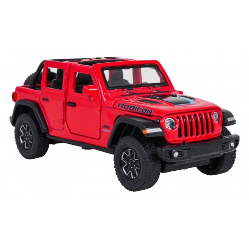 Metal Car 1:32 Jeep Wrangler Rubicon Red RASTAR