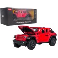 Metal Car 1:32 Jeep Wrangler Rubicon Red RASTAR