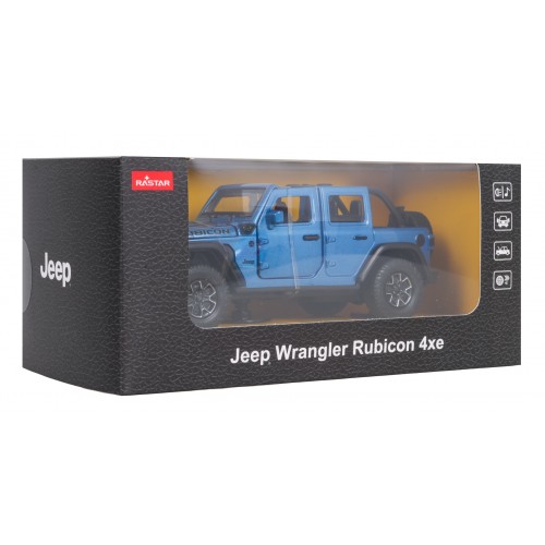 Metal Car 1:32 Jeep Wrangler Rubicon Blue RASTAR