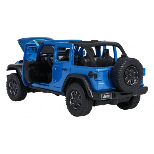 Metal Car 1:32 Jeep Wrangler Rubicon Blue RASTAR