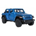 Metal Car 1:32 Jeep Wrangler Rubicon Blue RASTAR