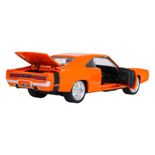 Metal Car 1:36 1970 Dodge Charger R/T Orange RASTAR