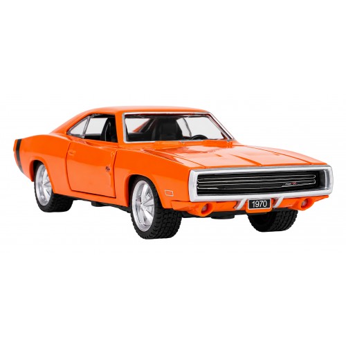 Metal Car 1:36 1970 Dodge Charger R/T Orange RASTAR