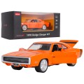 Metal Car 1:36 1970 Dodge Charger R/T Orange RASTAR