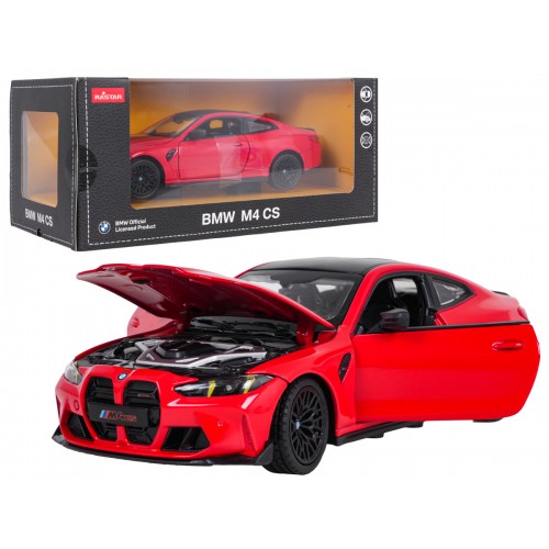 Metal Car 1:24 BMW M4 CS Red RASTAR