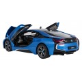 Metal Car 1:24 BMW i8 Blue RASTAR