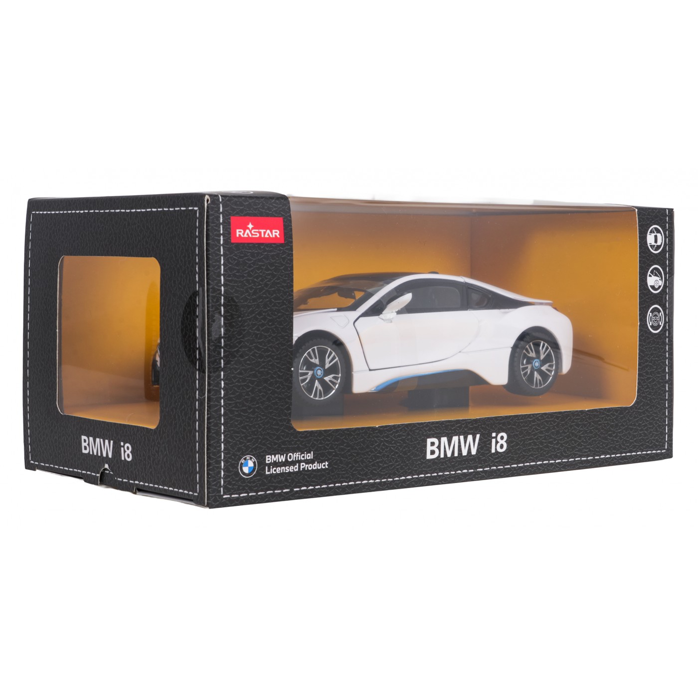 Metal Car 1:24 BMW i8 White RASTAR