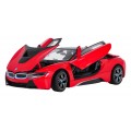 Metal Car 1:24 BMW i8 Red RASTAR