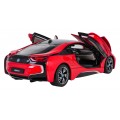 Metal Car 1:24 BMW i8 Red RASTAR