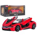 Metal Car 1:24 BMW i8 Red RASTAR