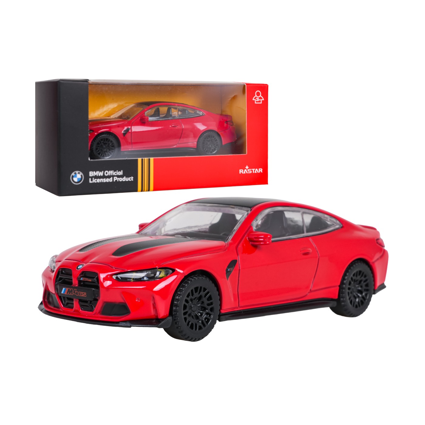 Metal Car 1:43 BMW M4 CS Red RASTAR