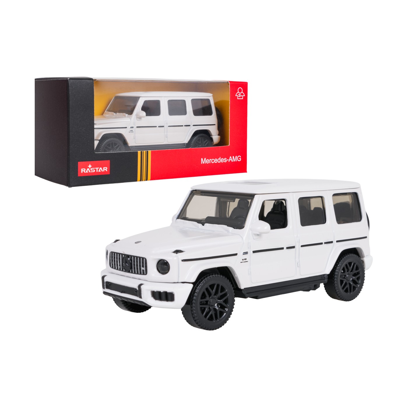 Metal Car 1:43 Mercedes AMG G63 White RASTAR