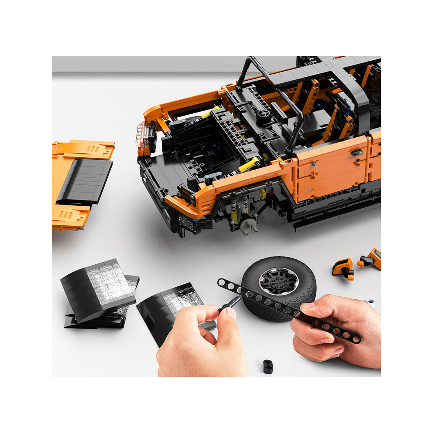 Blocks R/C Car 1:10 Hummer EV Orange RASTAR