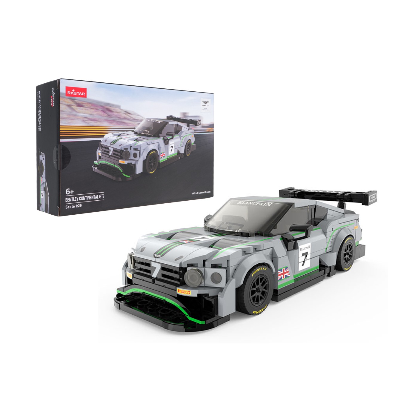 Car Blocks 1:29 Bentley Continental GT3 Gray RASTAR