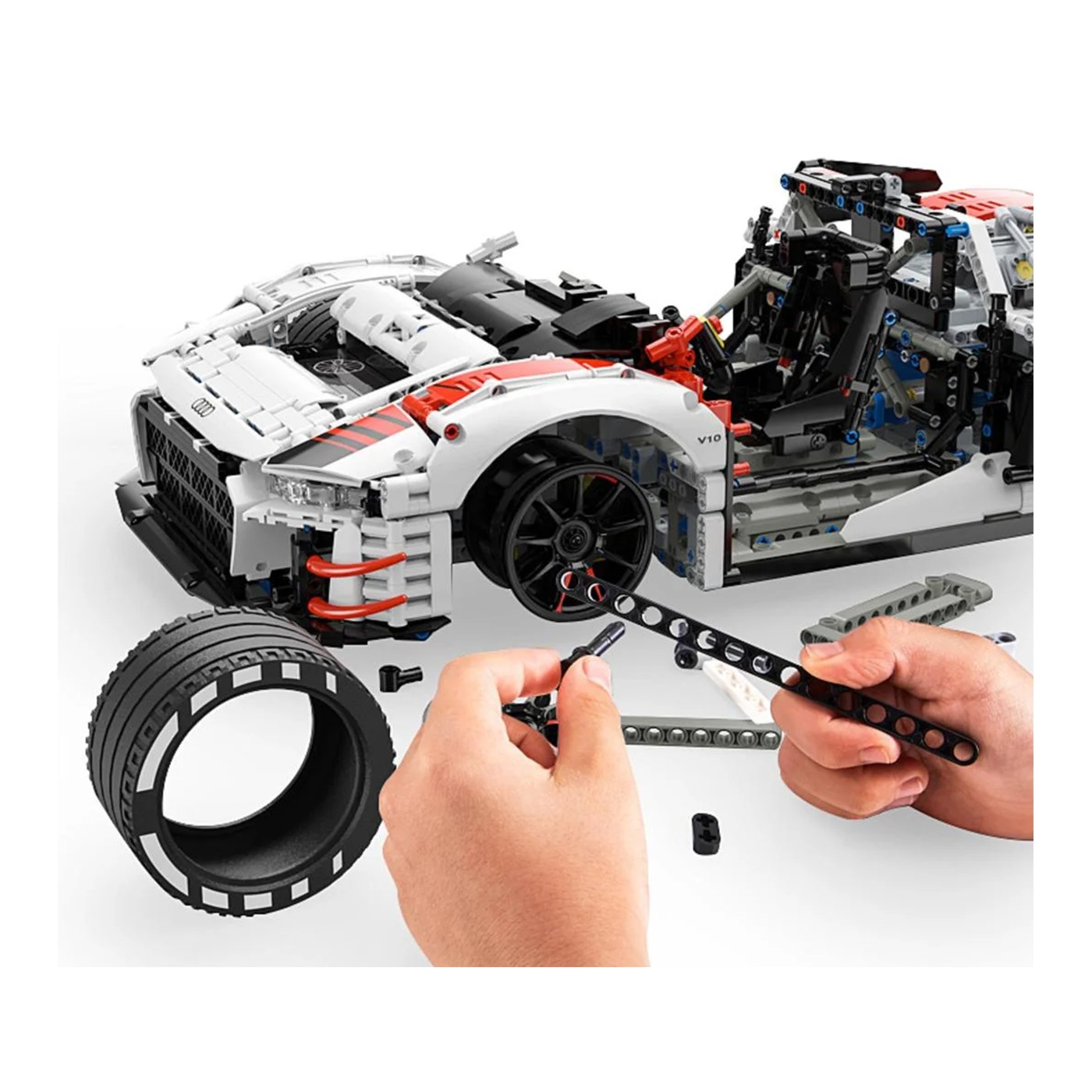 Car Blocks 1:8 Audi R8 LMS GT3 White RASTAR