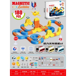 Magnetic Coloured Railway 180el.