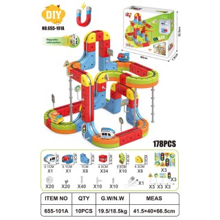 Magnetic Coloured Railway 178el.