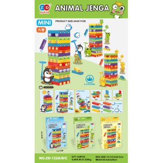Jenga MINI Arcade Game Frog Edition