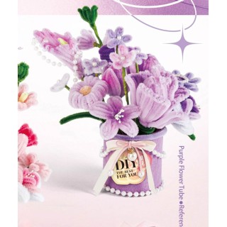DIY Soft Flower Set Purple Bouquet
