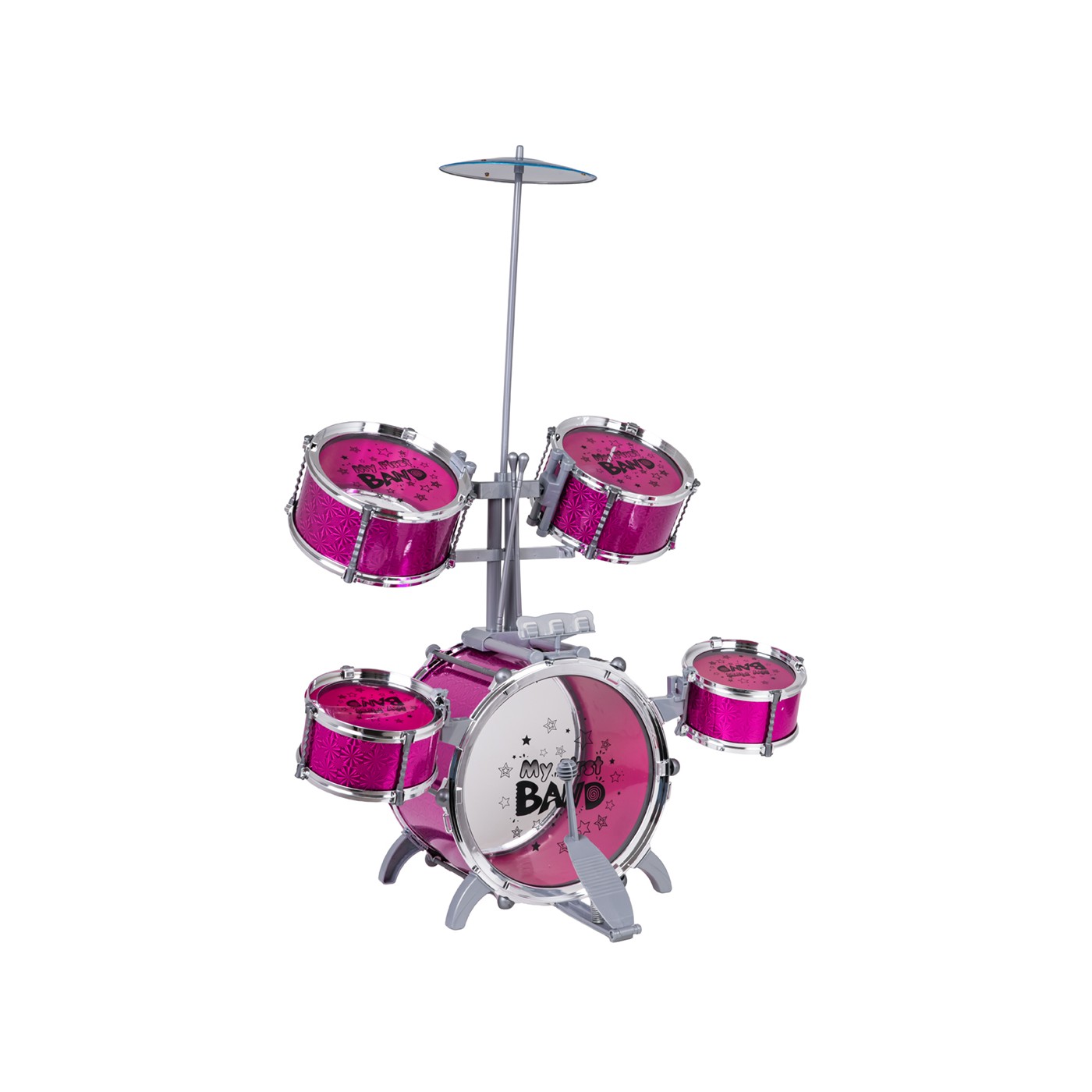 Large ROCK BAND Drum Set – Pink