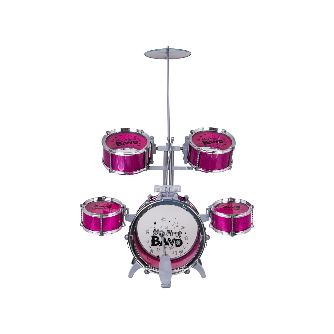 Large ROCK BAND Drum Set – Pink