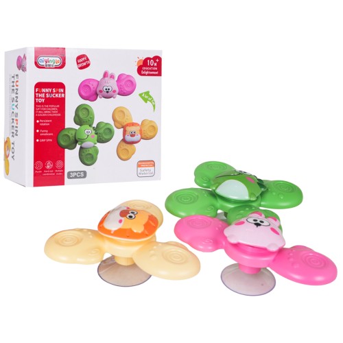 Set of Coloured Animal Spinners
