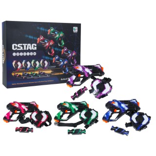 Laser Gun Set with Shields and Belt Sensors
