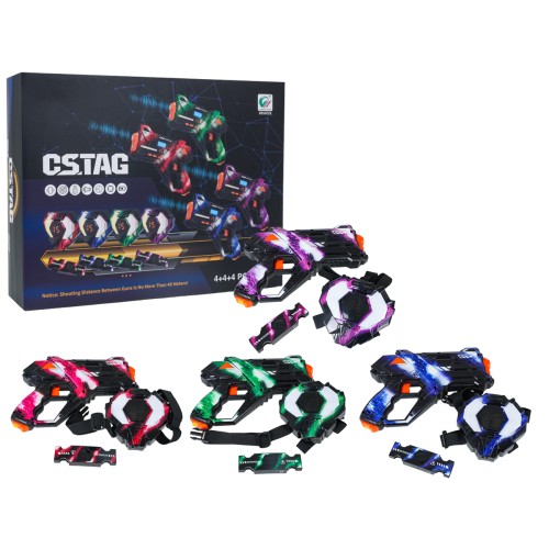 Laser Gun Set with Shields and Belt Sensors