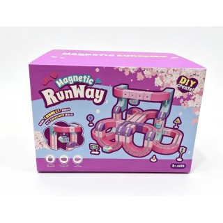 Magnetic Coloured Pink Track 69el.