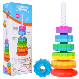 Colourful Screw Pyramid for Toddlers