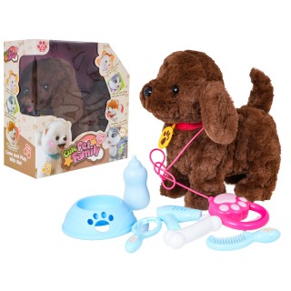 Brown Remote Control Dog + Accessories
