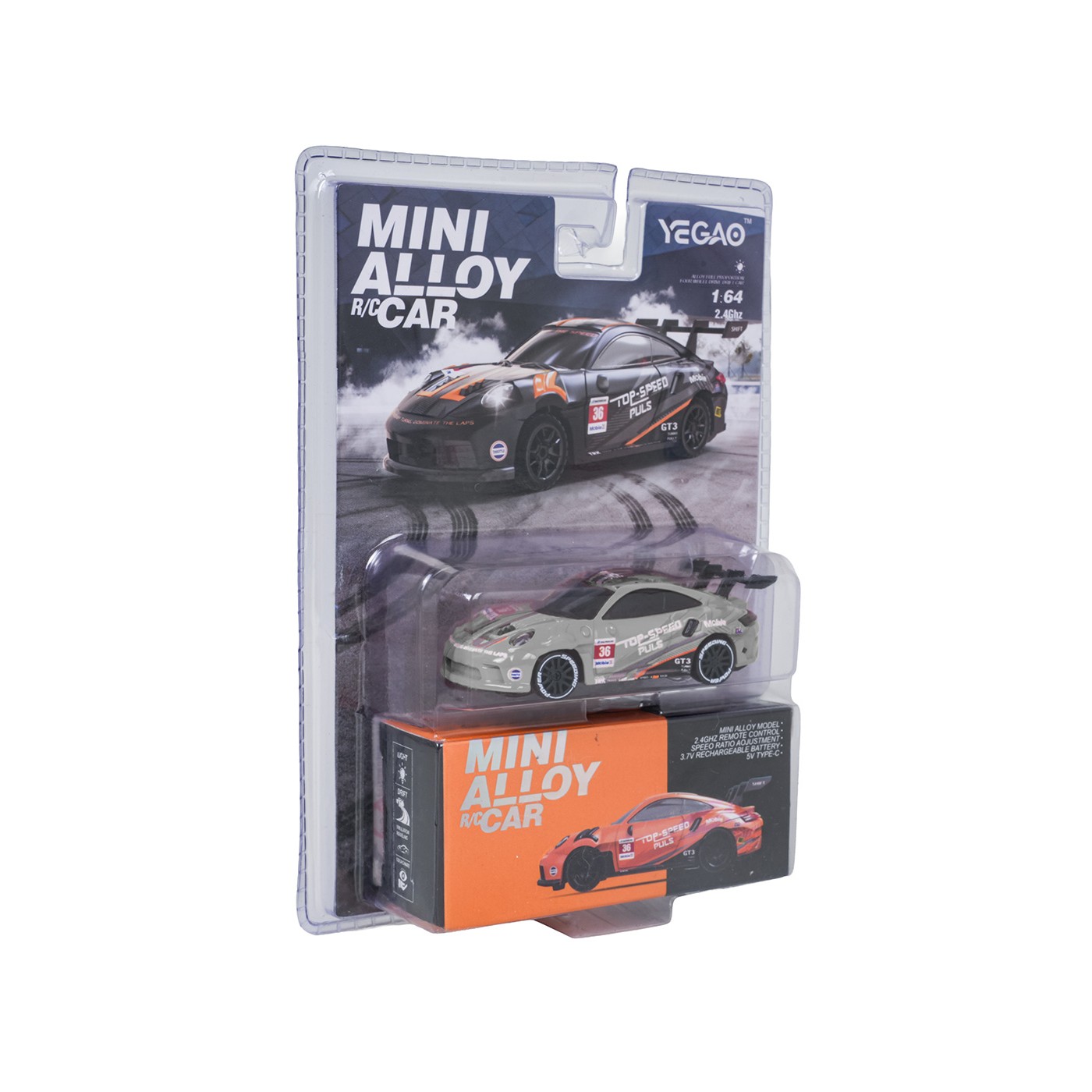 1:64 Scale R/C TOP SPEED Drift Car – Grey