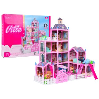 MEGA Pink Villa with Lights Function 275 pce. + Accessories