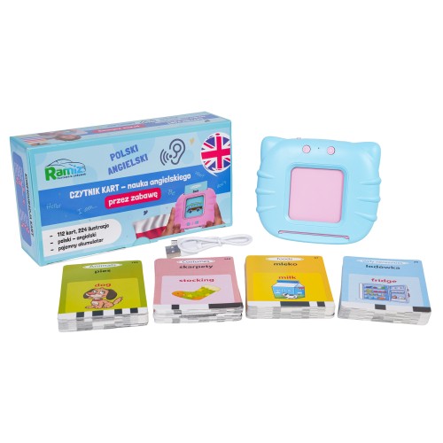 Educational Learning Card Set Blue